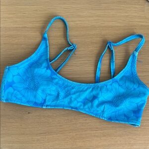 Triangl Swimwear Blue Floral Bikini Top